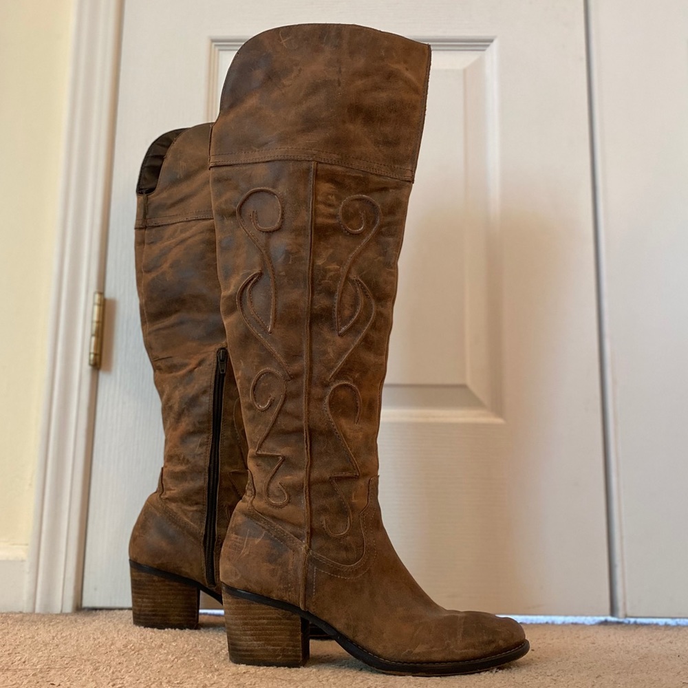 Carlos Santana Terrain Distressed Leather Boots -9